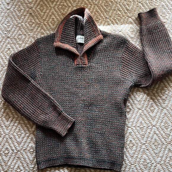 Vintage sweater brown and gray - Picture 7 of 10